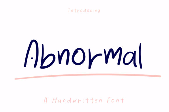 Abnormal: A Quirky Handwritten Font for Web Design