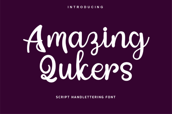 Amazing Qukers: A Delicate Handwritten Font for Crafters