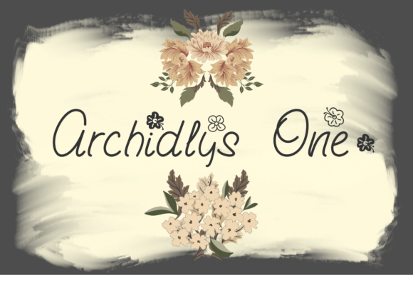 Archidlys One: A Handwritten Font for Modern Web Design