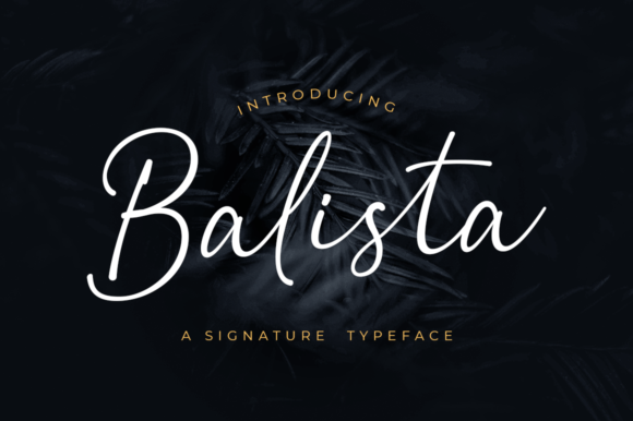 Balista: A Modern Handwritten Font for Editorial Design