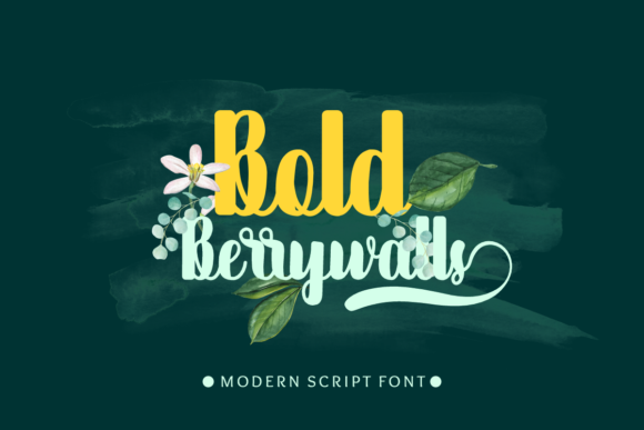 Bold Berrywalls: A Handwritten Font for Editorial Design
