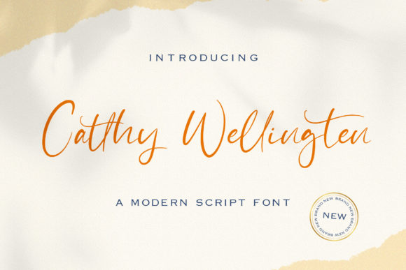 Catthy Wellingten: A Timeless Handwritten Font for Brands