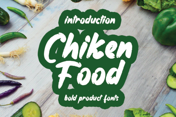 Chiken Food: A Handwritten Font for Editorial Design