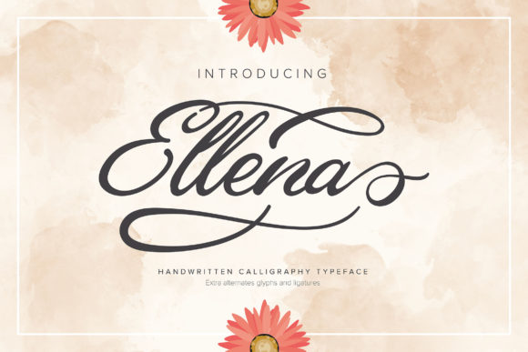 Ellena: A Handwritten Font for Elegant Editorial Design
