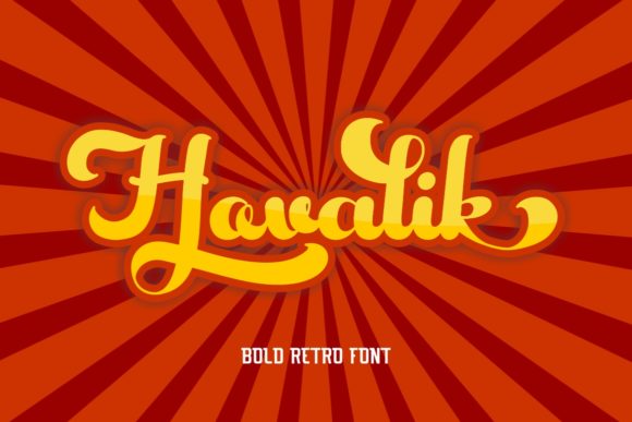Hovalik: A Vintage Script Font for Modern Web Design