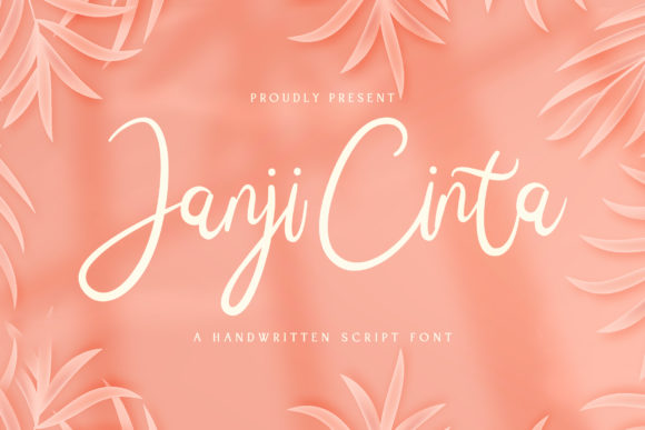 Janji Cinta: A Romantic Script Font for Editorial Design