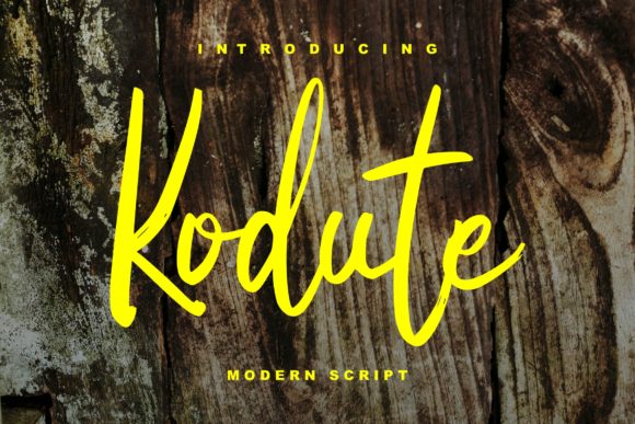 Kodute: A Friendly Handwritten Font for Editorial Design