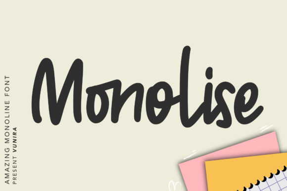 Monolise: A Sweet Handwritten Font for Crafters
