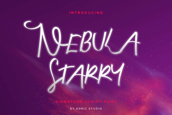 Nebula Starry: A Premium Script Font for Web Design