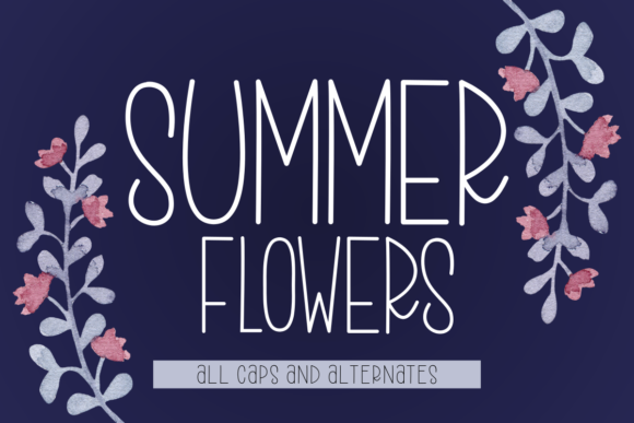 Summer Flowers: A Script Font for Modern Web Design