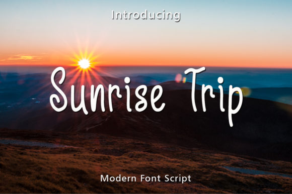 Sunrise Trip: The Handwritten Font for Authentic Campaigns