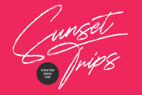 Sunset Trips: A Timeless Handwritten Font for Web Design