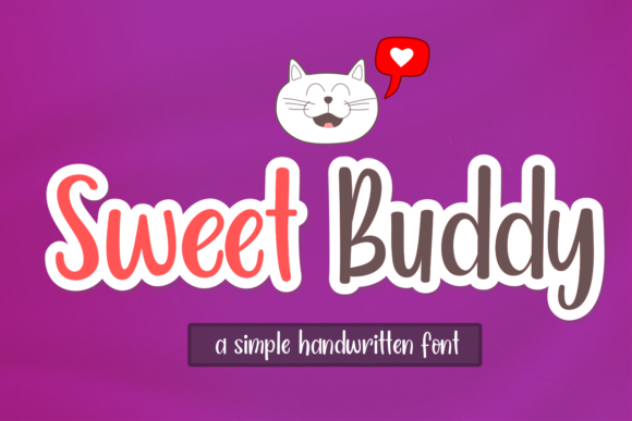 Sweet Buddy: A Handwritten Font for Polished Branding