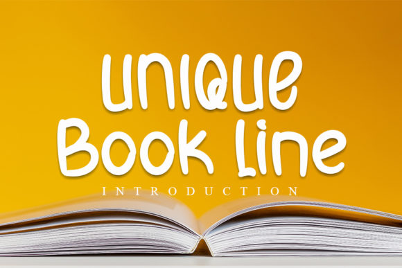 Unique Book Line: A Quirky Handwritten Font for Branding