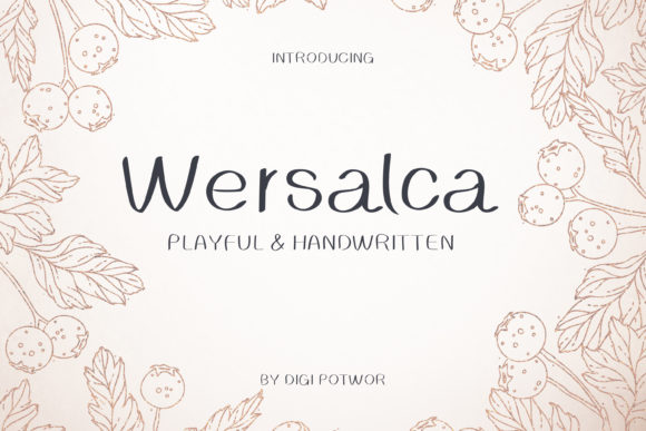 Wersalca: The Handwritten Font for Modern Marketing